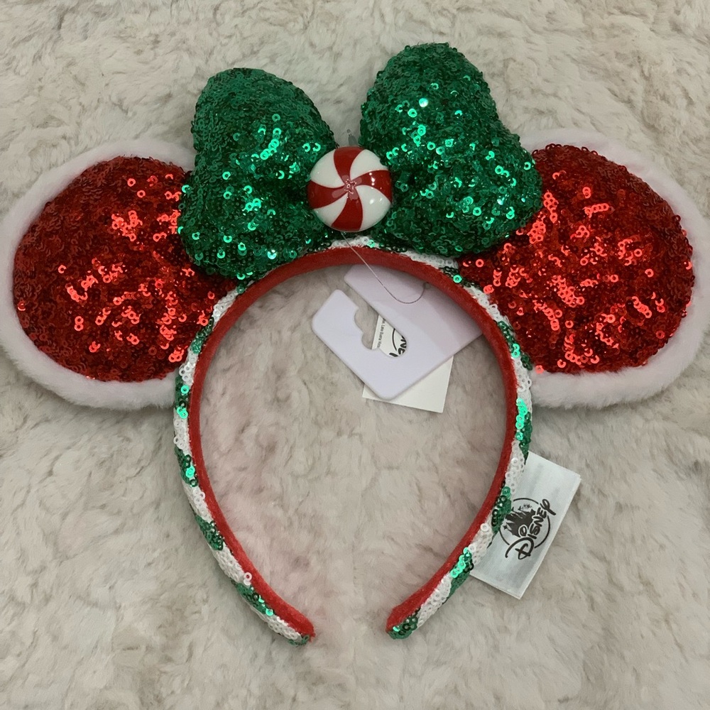Minnie Christmas peppermint ears